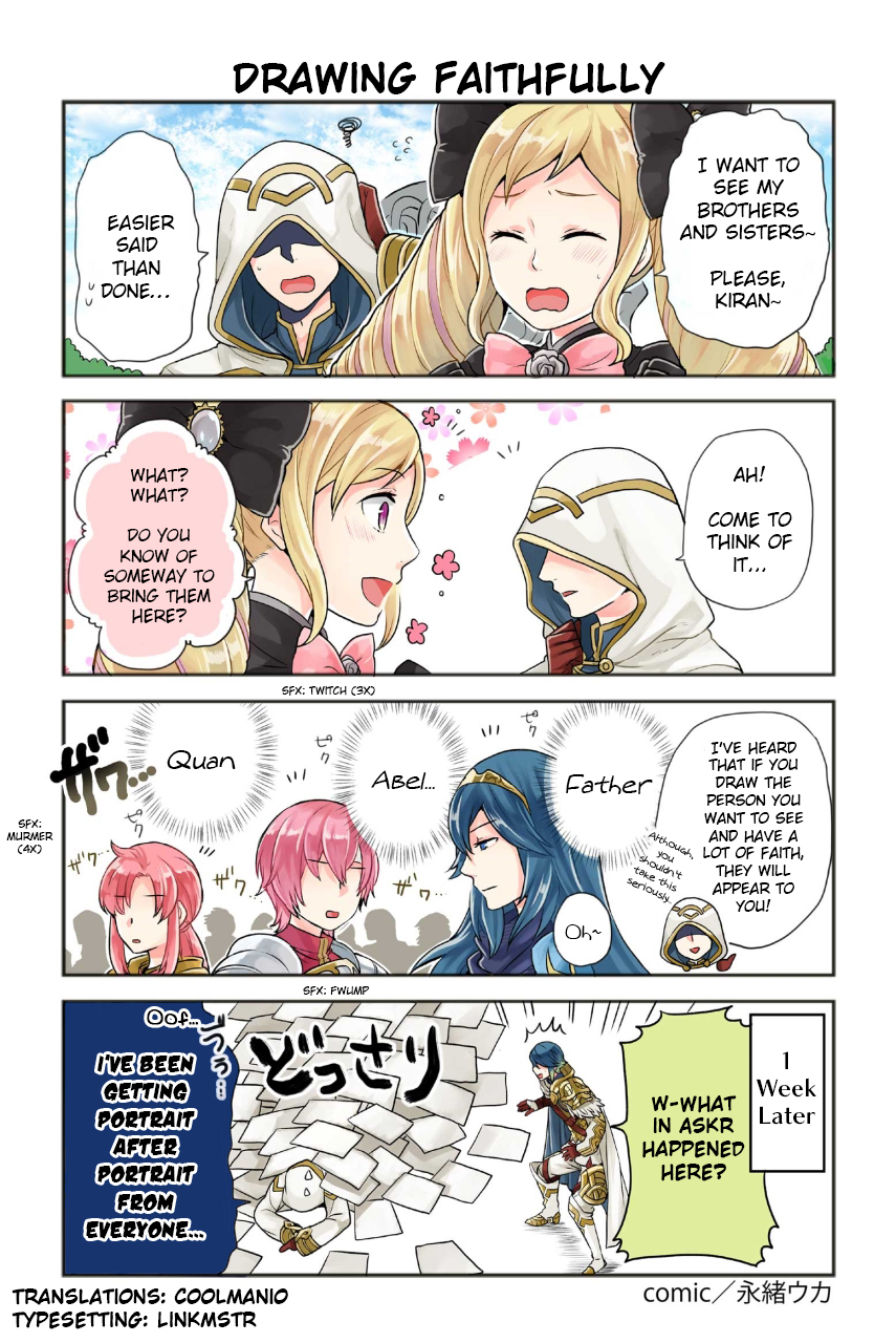 Fire Emblem Heroes Daily Lives of the Heroes Chapter 85: Drawing Faithfully