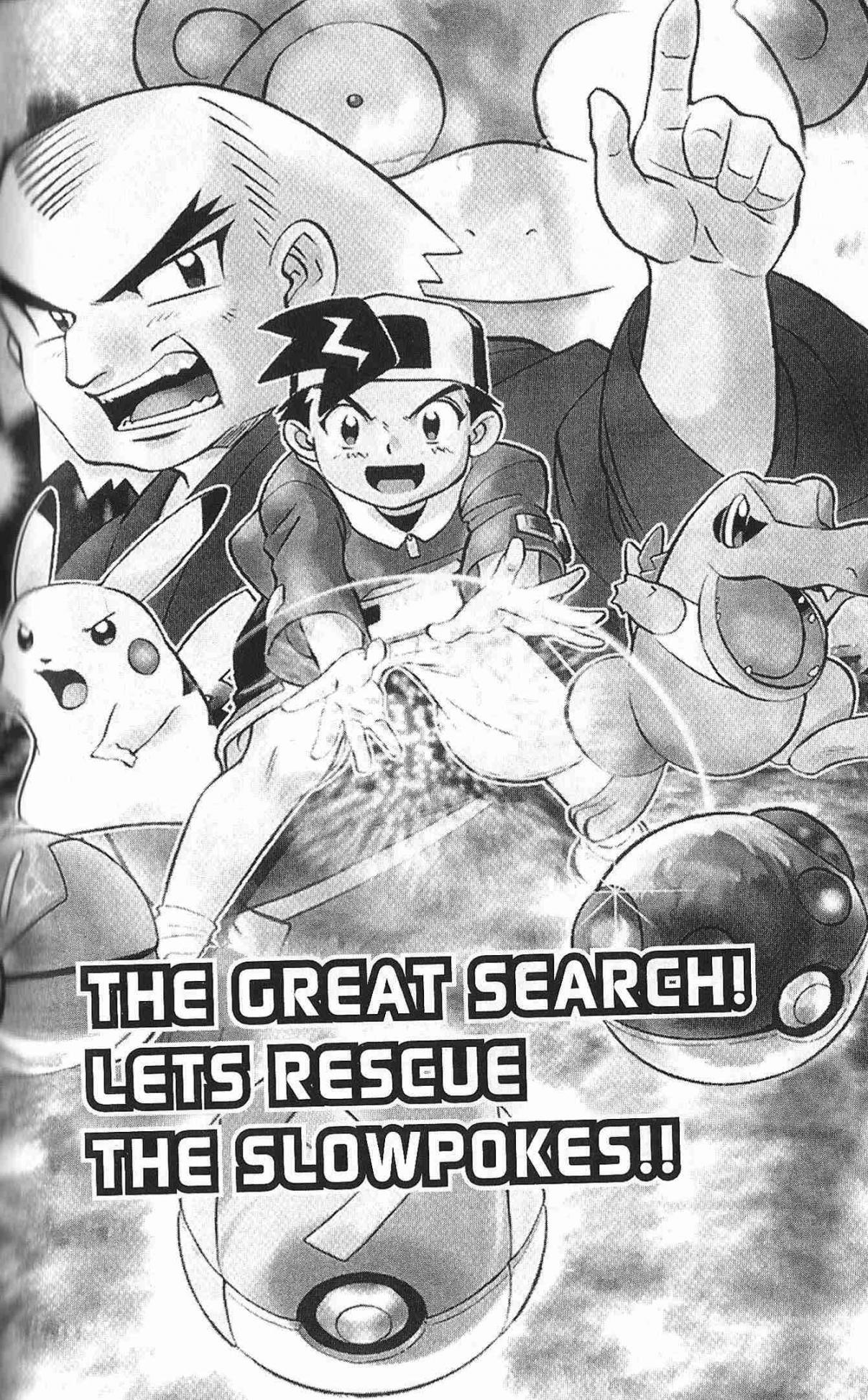 Pokémon Gold & Silver: The Golden Boys Vol. 1 Ch. 7 The Great Search! Let's Rescue the Slowpokes!!