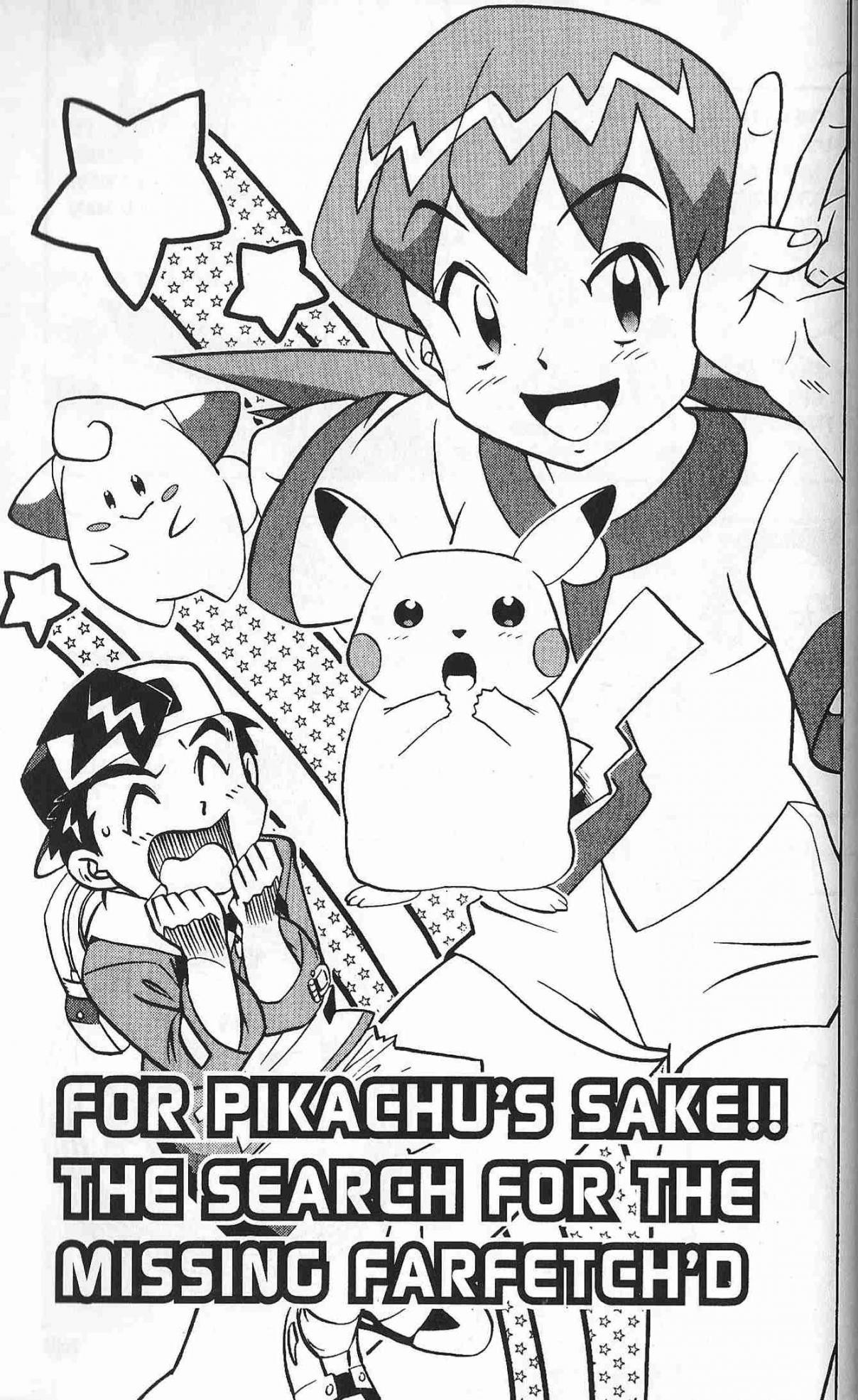 Pokémon Gold & Silver: The Golden Boys Vol. 1 Ch. 8 For Pikachu's Sake!! The Search for the Missing Farfetch'd
