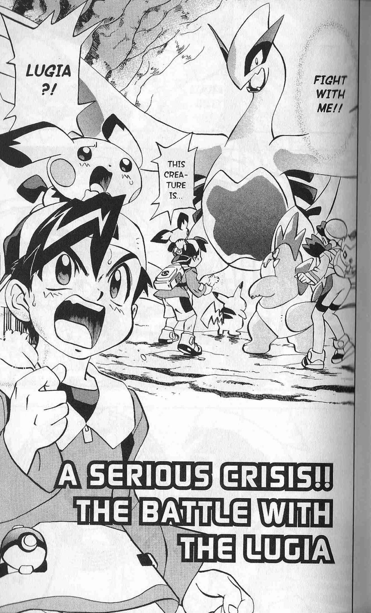 Pokémon Gold & Silver: The Golden Boys Vol. 3 Ch. 20 A Serious Crisis!! The Battle With Lugia!