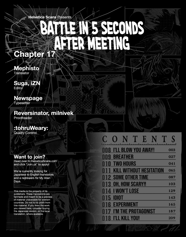 Battle in 5 Seconds After Meeting Vol. 2 Ch. 17 I’m the Protagonist!