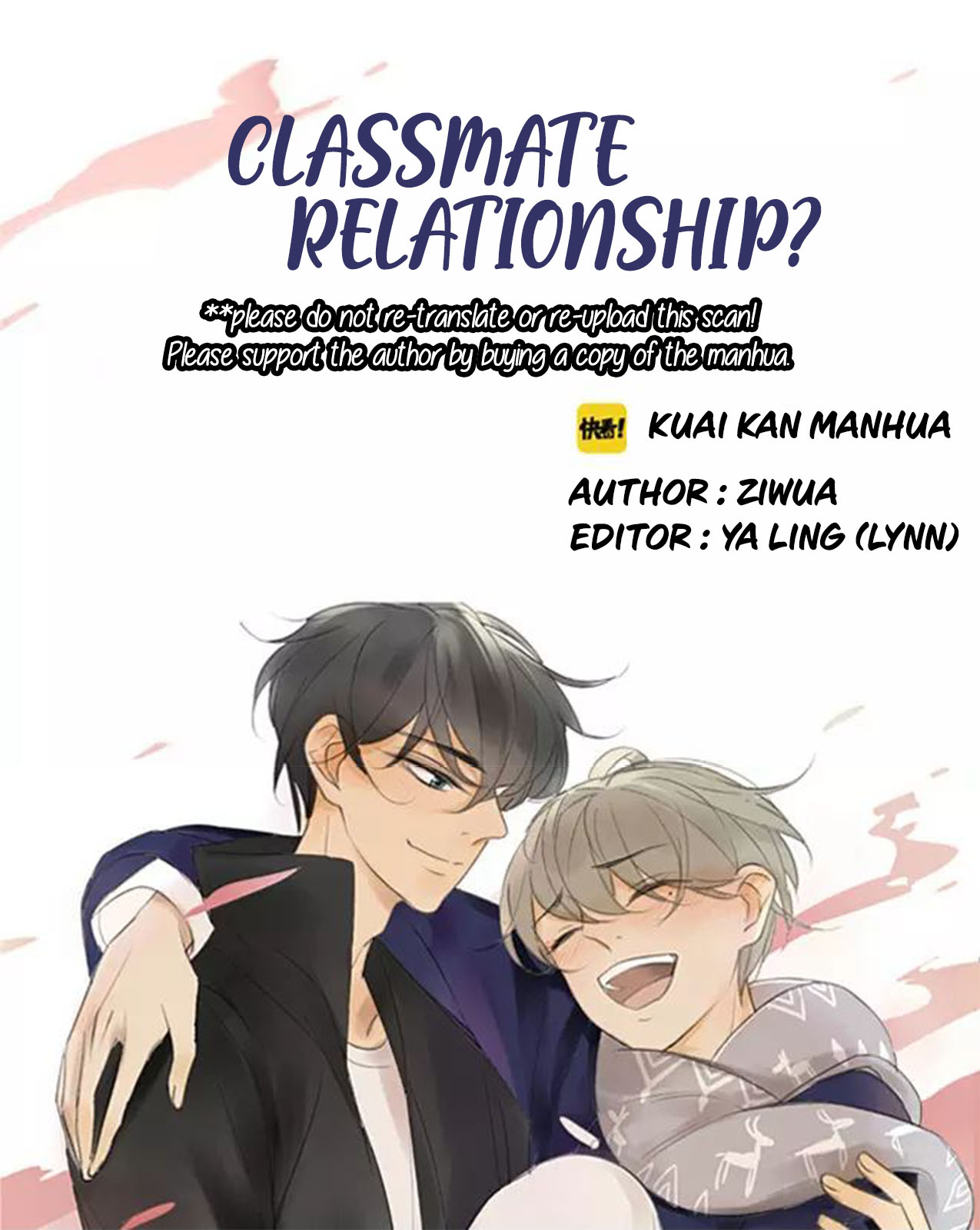 Classmate Relationship? Ch. 13 PART 1 I'LL CARRY YOU