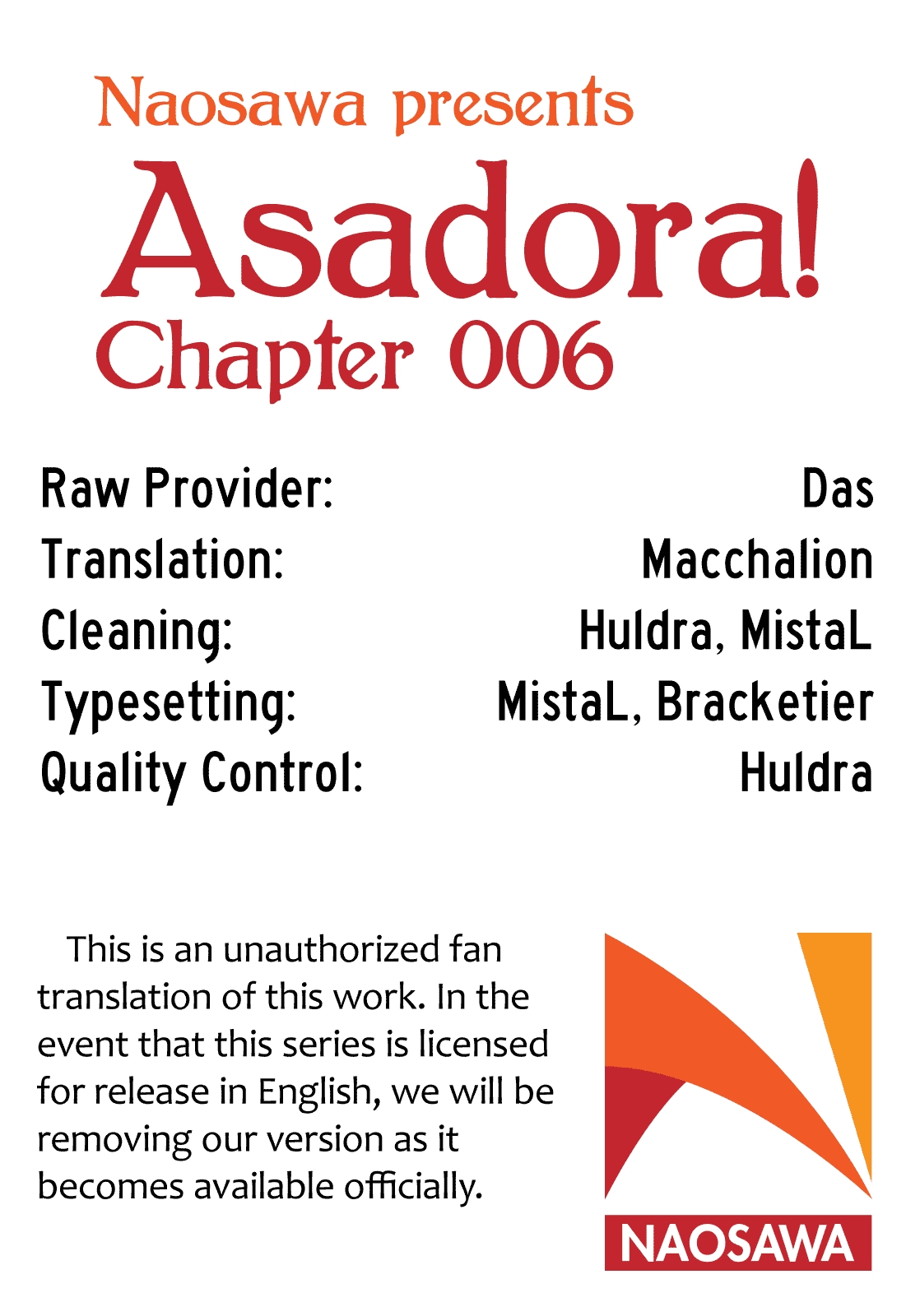 Asadora! Vol. 1 Ch. 6 Kinuyo Eatery