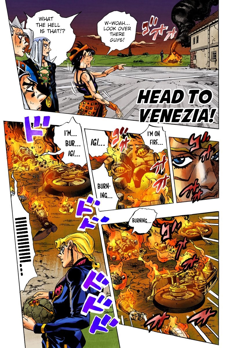 JoJo's Bizarre Adventure Part 5 Vento Aureo [Official Colored] Vol. 8 Ch. 68 Head to Venezia!
