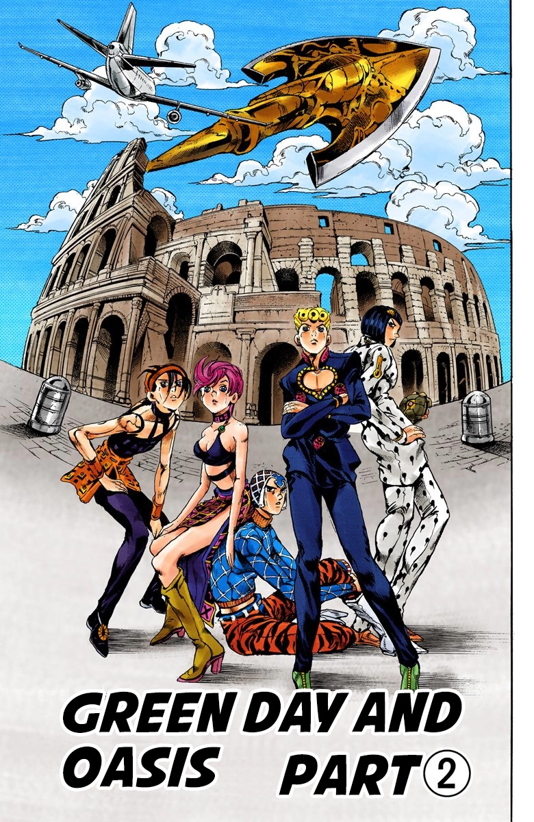 JoJo's Bizarre Adventure Part 5 Vento Aureo [Official Colored] Vol. 14 Ch. 116 Green Day and Oasis Part 2