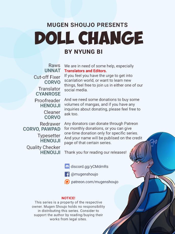 Doll Change Ch. 23 Fear