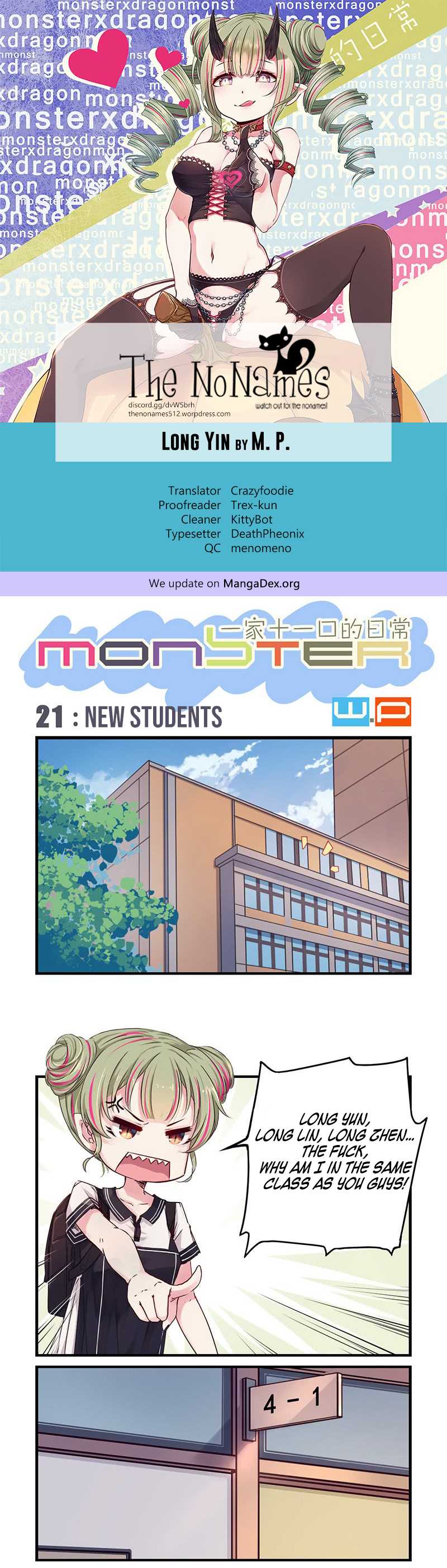 Monsters Chapter 21: New Students