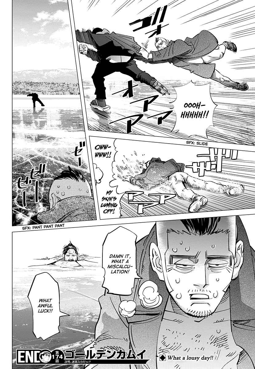 Golden Kamuy Ch. 174 Running Across the Middle of Lake Akan