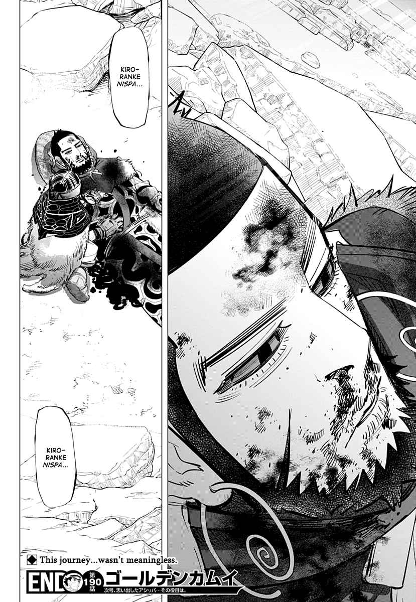Golden Kamuy Ch. 190 For Tomorrow's Sake