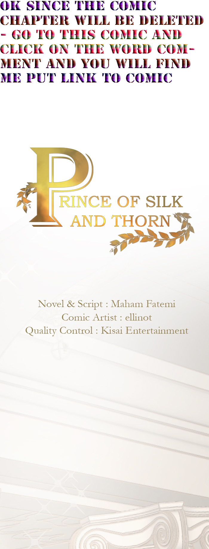 Prince of Silk and Thorn Ch. 0 Something very important beware what is