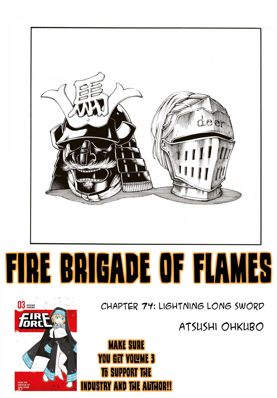 Fire Force Vol. 9 Ch. 74 Lightning Long Sword