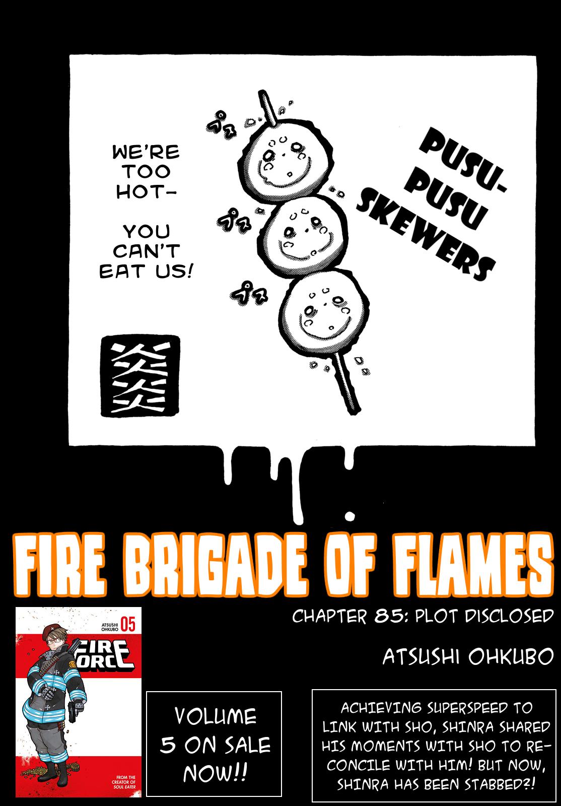 Fire Force Vol. 10 Ch. 85 Plot Disclosed