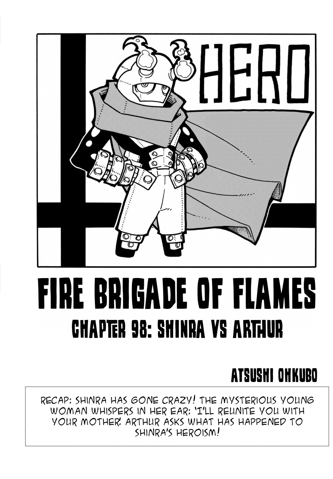 Fire Force Vol. 12 Ch. 98 Shinra vs Arthur