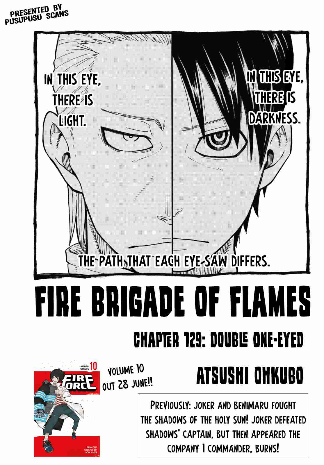 Fire Force Ch. 129 Double One Eyed