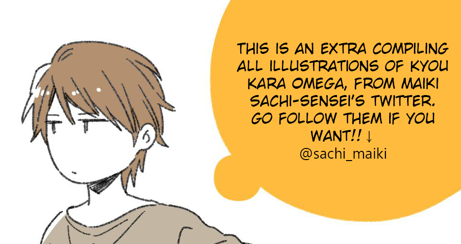 Kyou Kara Omega ni Narimashita. Chapter 6.1: Twitter Extras