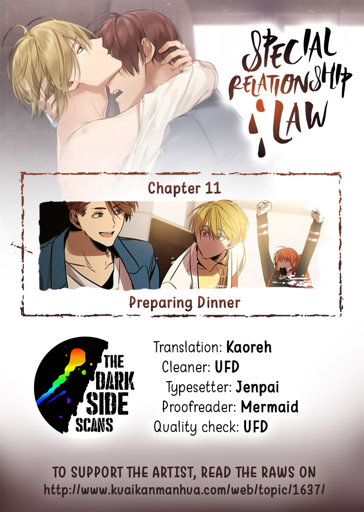 Special Relationship Law Ch. 11 Preparing Dinner