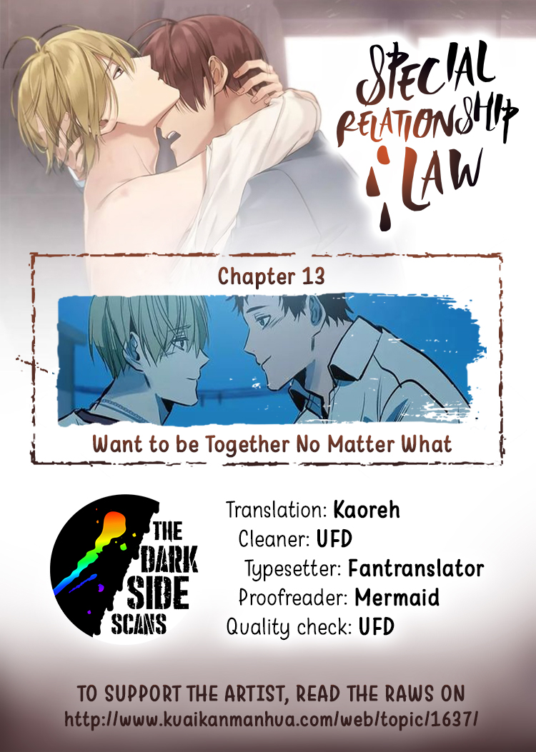Special Relationship Law Ch. 13 Want To Be Together No Matter What