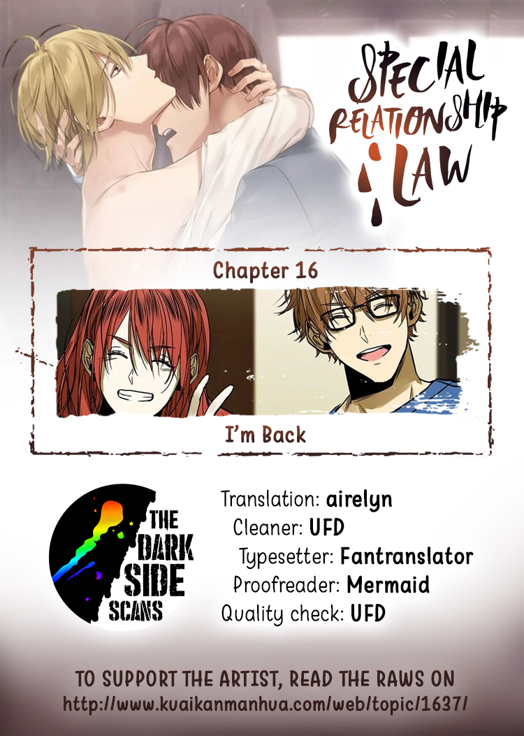Special Relationship Law Ch. 16 I'm Back
