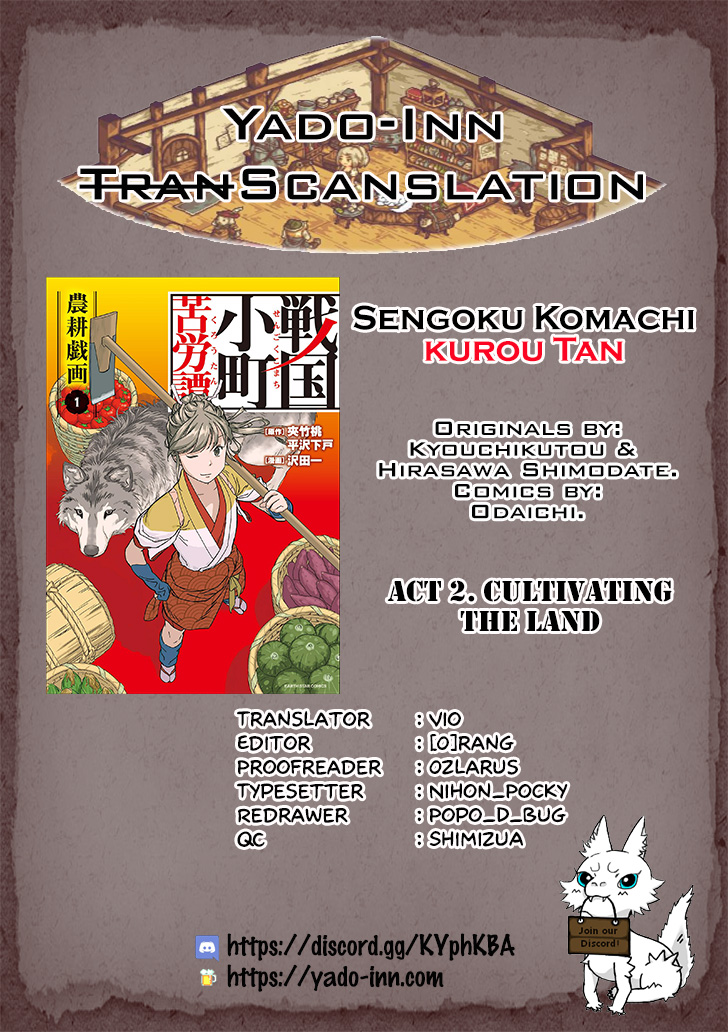 Sengoku Komachi Kuroutan: Noukou Giga Vol. 1 Ch. 2 Cultivating the Land