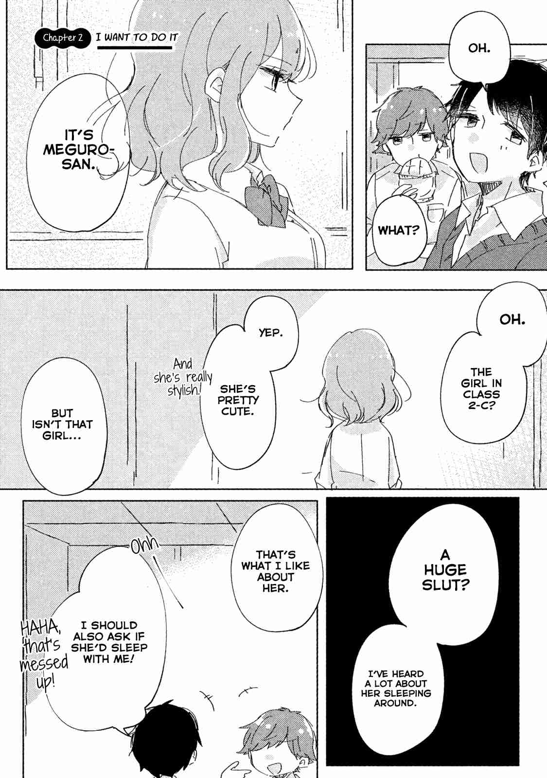It's Not Meguro san's First Time Vol. 1 Ch. 2 I Want To Do It
