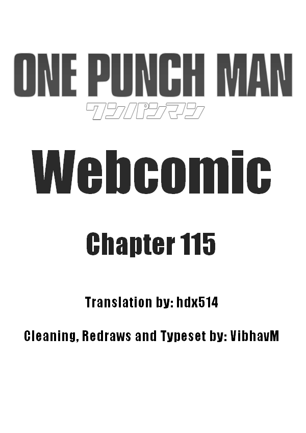 One Punch Man (Webcomic/Original) Ch. 115