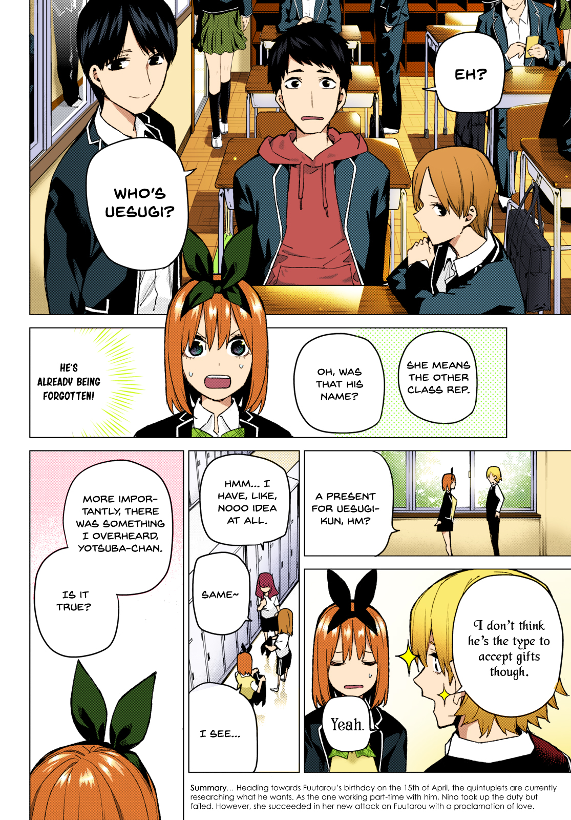 5Toubun no Hanayome (Fan Colored) Ch. 72 The Rumour About the Class Reps