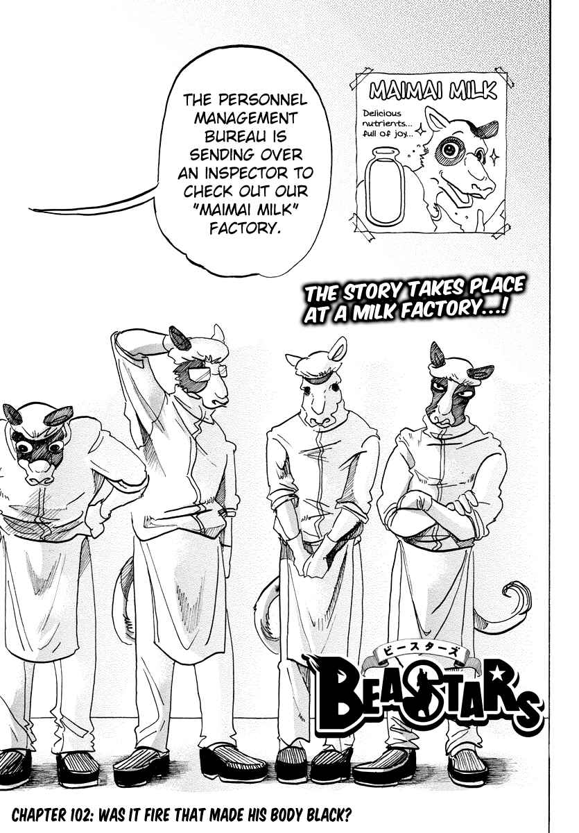 Beastars Ch. 102 Was It Fire That Made His Body Black?
