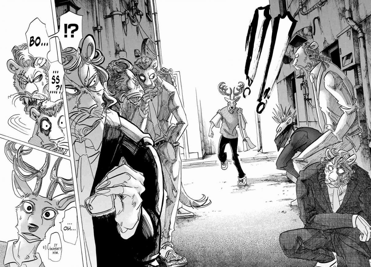 Beastars Ch. 130 His Lead Colored Prosthetic Leg is Sometimes Rainbow Colored Under the Sun