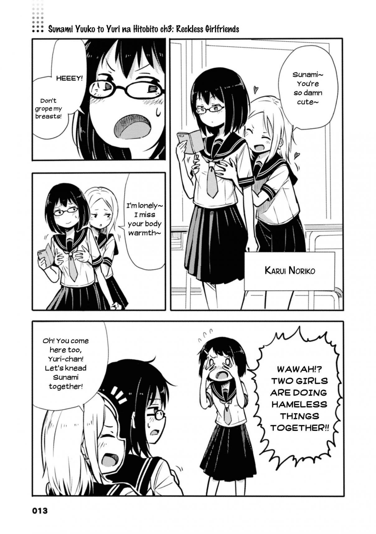 Sunami Yuuko to Yuri na Hitobito Vol. 1 Ch. 3 Reckless Girlfriends