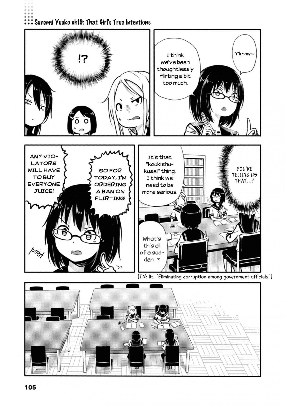 Sunami Yuuko to Yuri na Hitobito Vol. 1 Ch. 19 That Girl's True Intentions