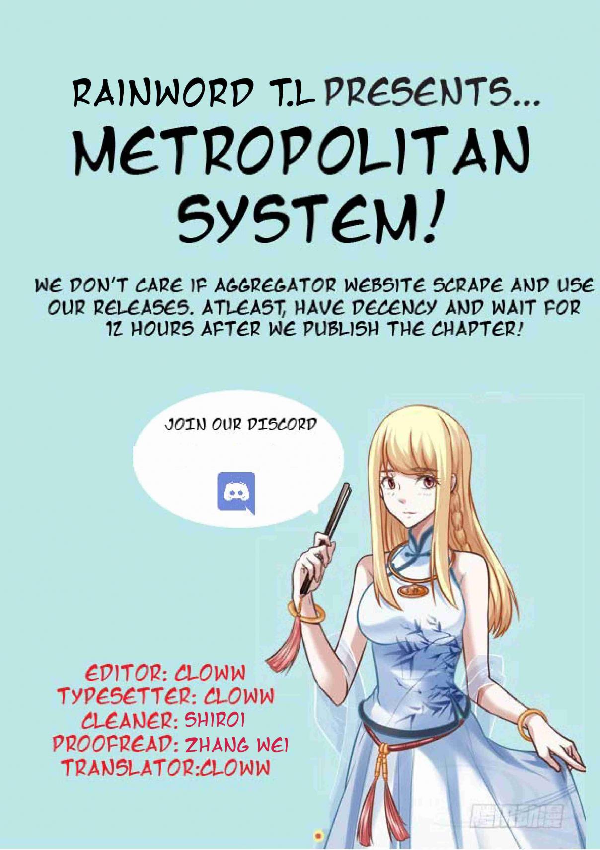 Metropolitan System Vol. 1 Ch. 29 Metropolitan System Chapter 29