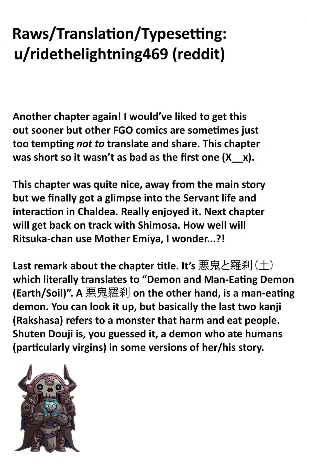 Fate/Grand Order: Epic of Remnant Variant Singularity III: A Stage of Corpse Hills and Bloody Rivers Shimousanokuni: Showdown with the Seven Swordmaster Heroic Spirits Ch. 2 The Demon and the Rakshasa