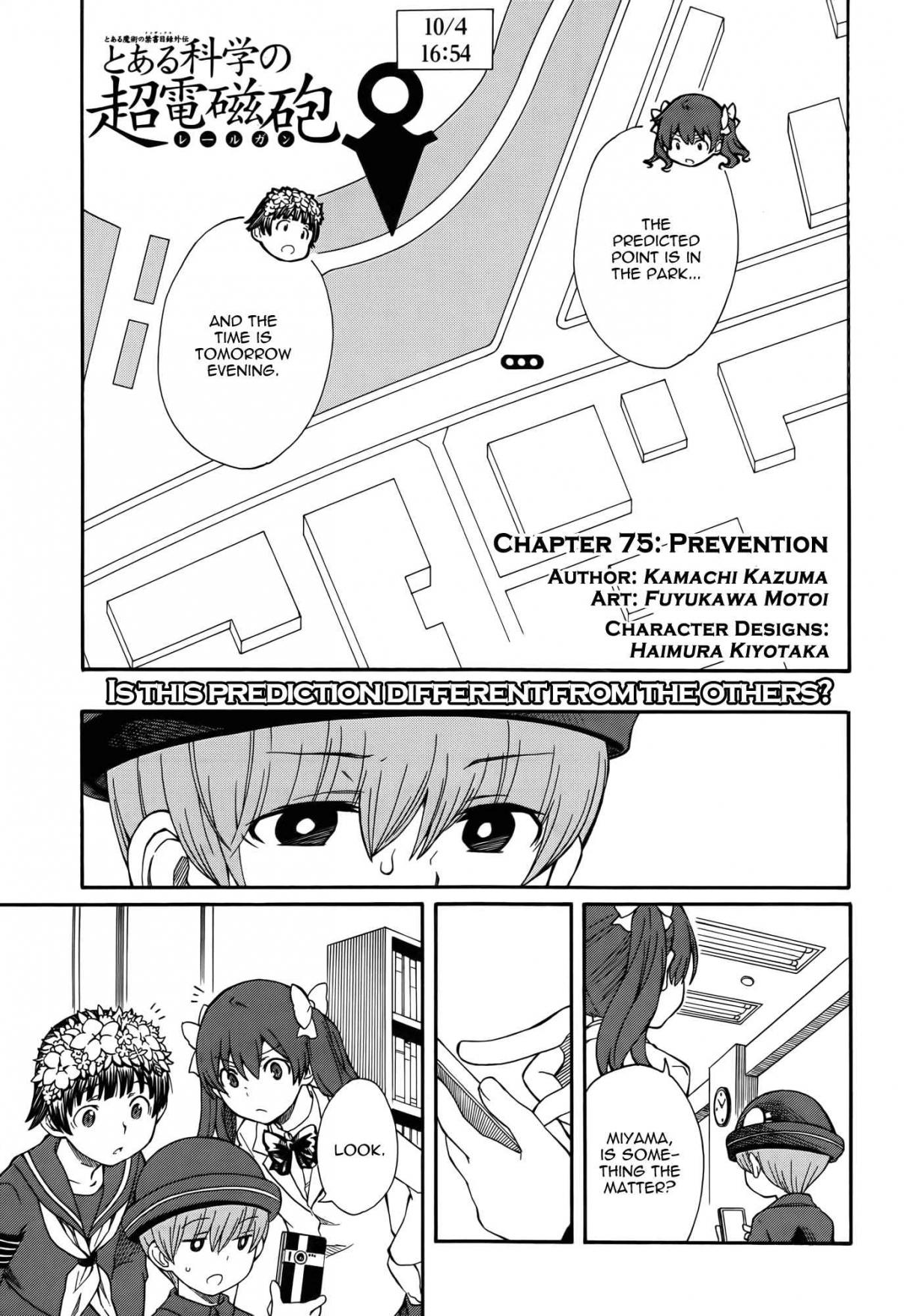 Toaru Kagaku no Choudenjihou Vol. 11 Ch. 75 Prevention