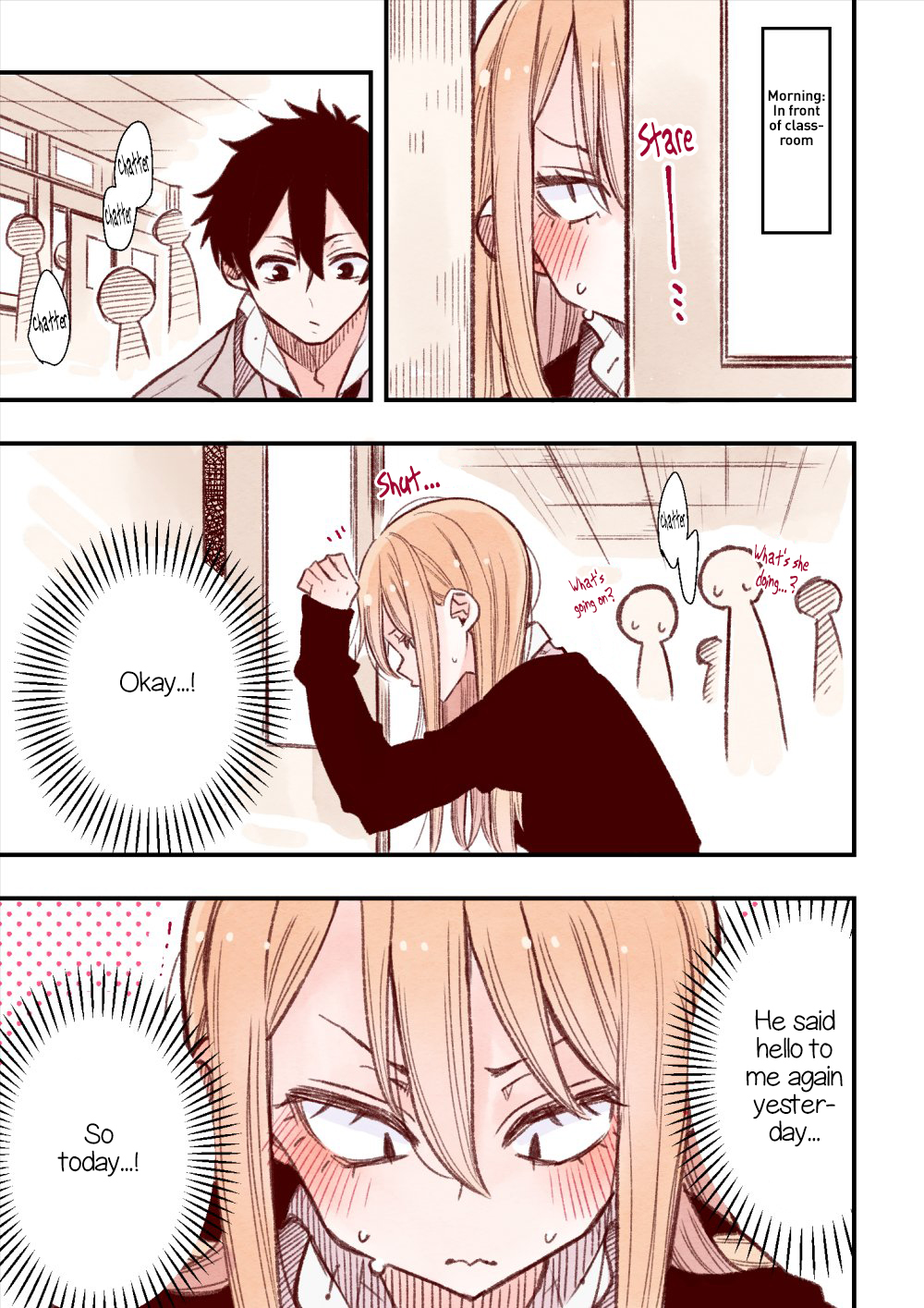 The Feelings of a Girl with Sanpaku Eyes Vol. 1 Ch. 2 The struggle to say hello