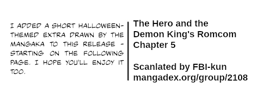 The Hero and the Demon King's Romcom Ch. 5 The Hero and the Truth Serum