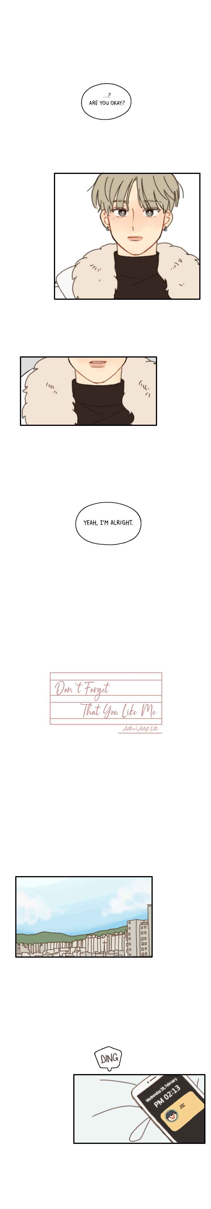 Don't Forget That You Like Me Vol. 1 Ch. 2