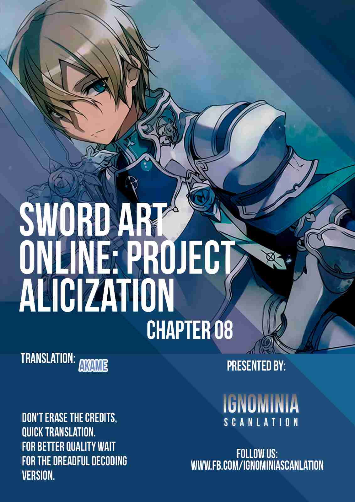 Sword Art Online Project Alicization Ch. 8
