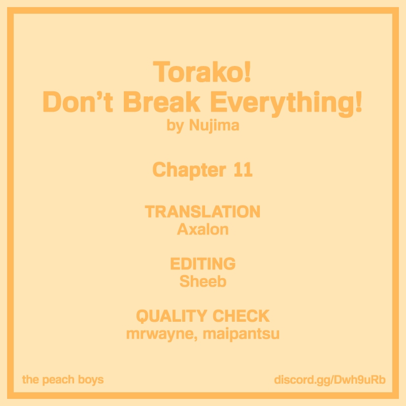 Torako! Don't Break Everything! Vol. 2 Ch. 11 Takano's Backside