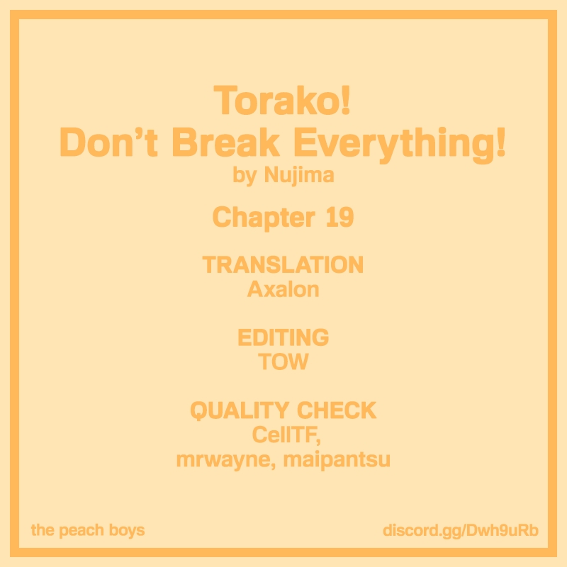 Torako! Don't Break Everything! Vol. 2 Ch. 19 A Place To Belong