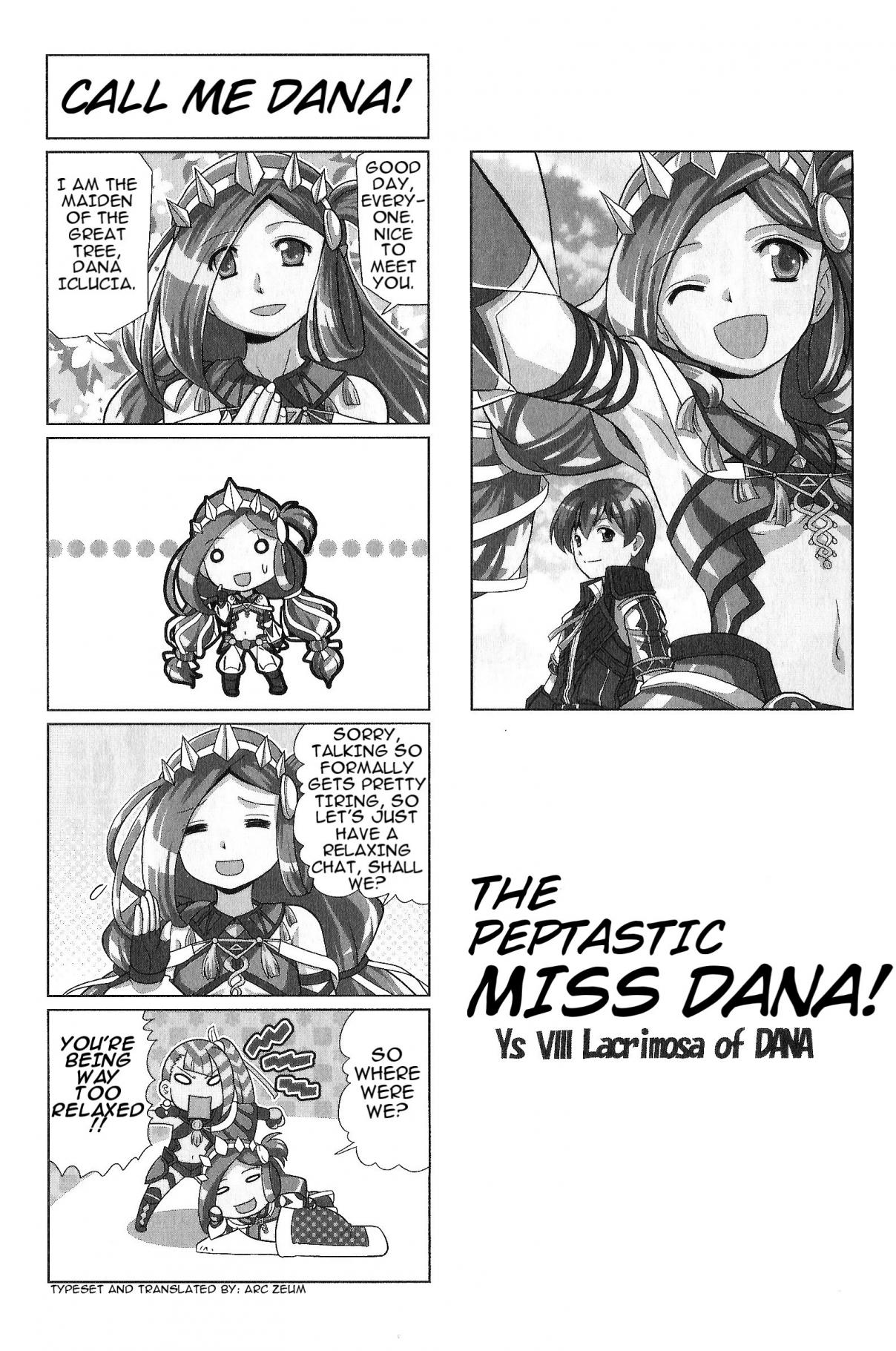 Minna Atsumare! Falcom Gakuen Vol. 6 Ch. 0 The Peptastic Miss Dana!