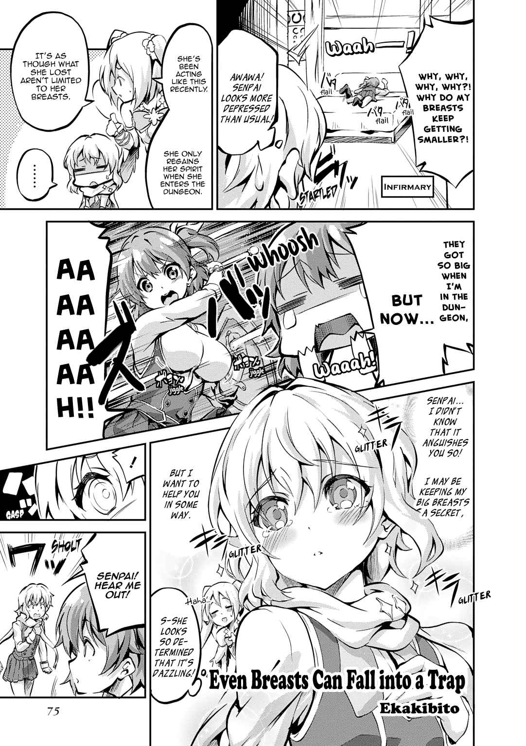 ω Labyrinth Dengeki Comic Anthology Ch. 9 Even Breasts Can Fall into a Trap (Ekakibito)