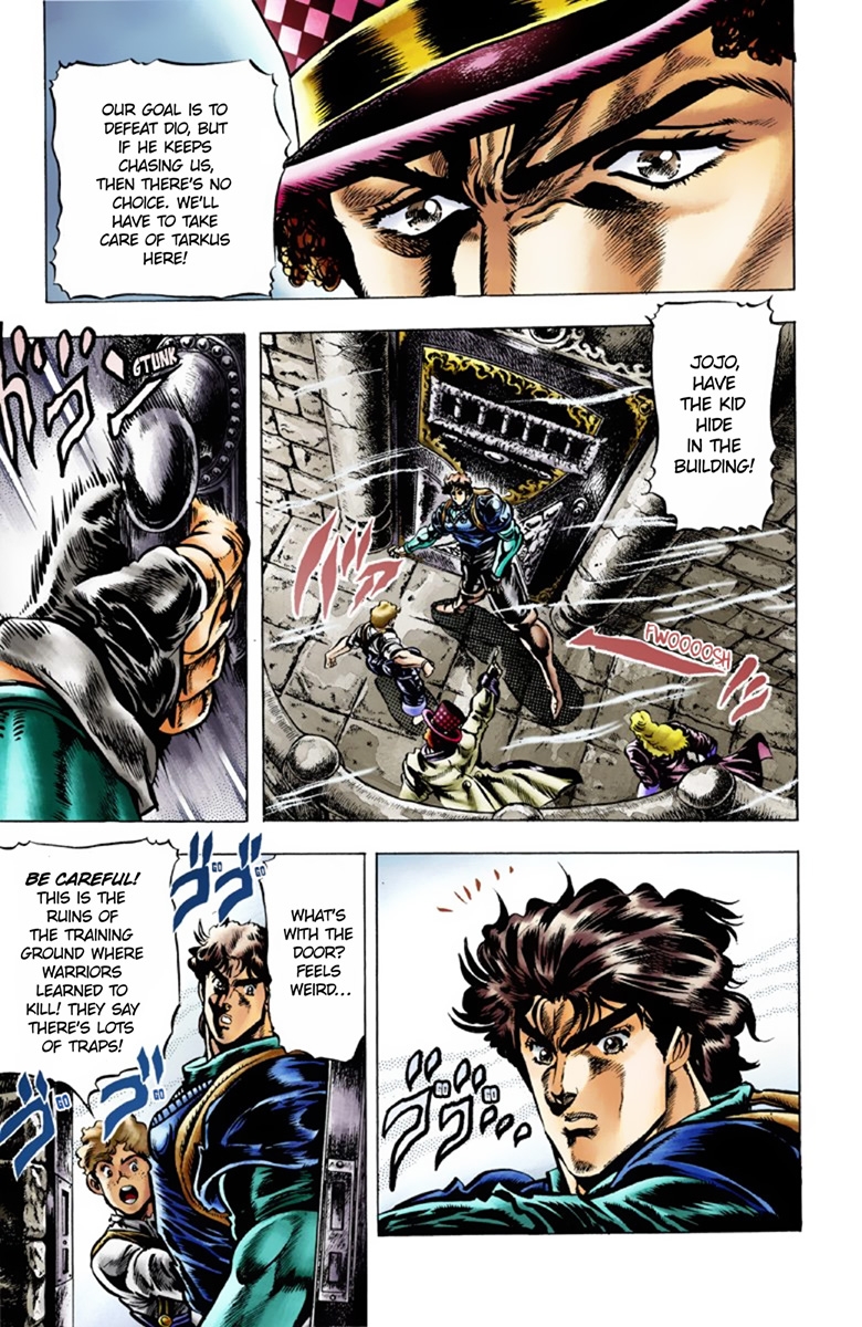 JoJo's Bizarre Adventure Part 1 Phantom Blood [Official Colored] Vol. 4 Ch. 32 The Medieval Knights' Training Ground for Murder