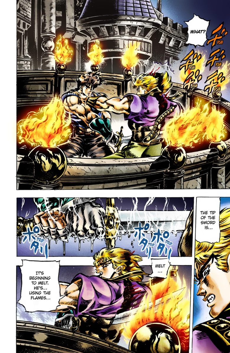 JoJo's Bizarre Adventure Part 1 Phantom Blood [Official Colored] Vol. 5 Ch. 40 Fire and Ice, Jonathan and Dio Part 2
