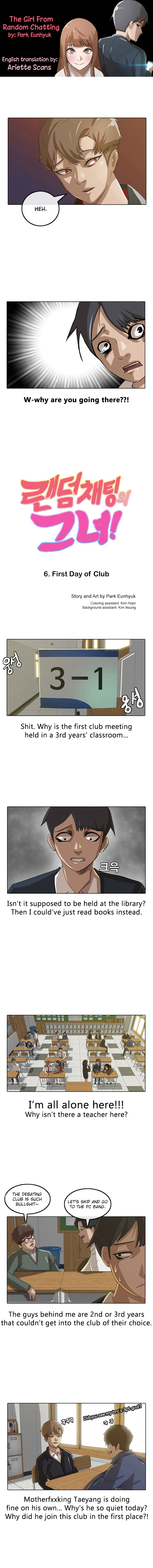 The Girl from Random Chatting! Vol. 1 Ch. 6 First Day of Club