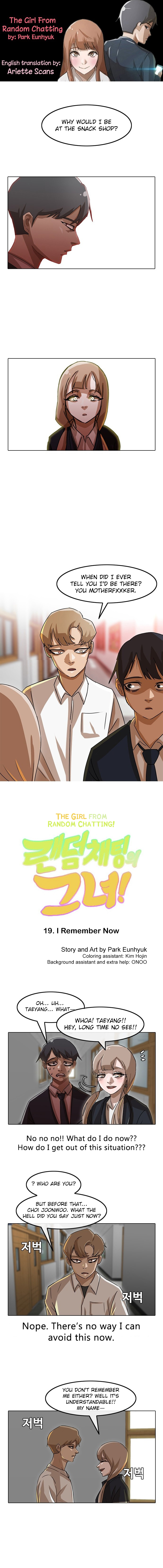 The Girl from Random Chatting! Vol. 2 Ch. 19 I Remember Now