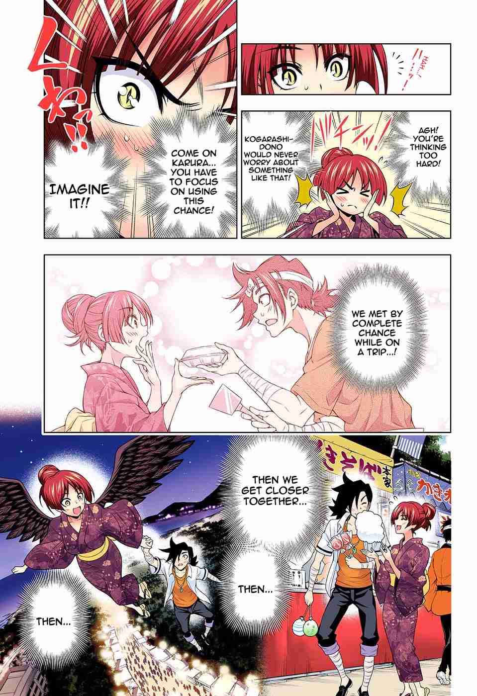 Yuragi sou no Yuuna san Digital Colored Comics Vol. 15 Ch. 131 Karura sama Stalks