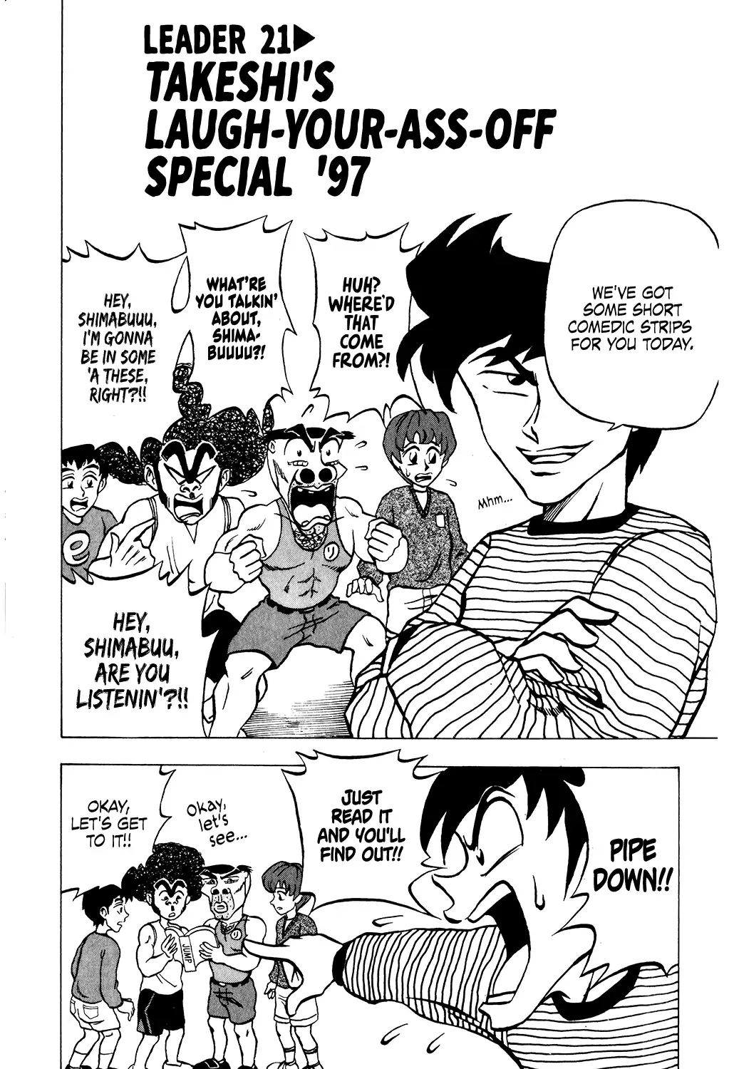 Seikimatsu Leader Den Takeshi! Vol.2 Chapter 21: Takeshi's Laugh-Your-Ass-Off Special '97