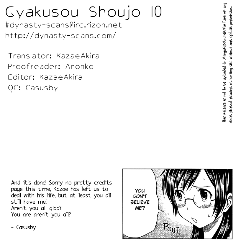 Gyakusou Shoujo Owaranai Natsuyasumi Vol. 2 Ch. 10 Forwards or Backwards