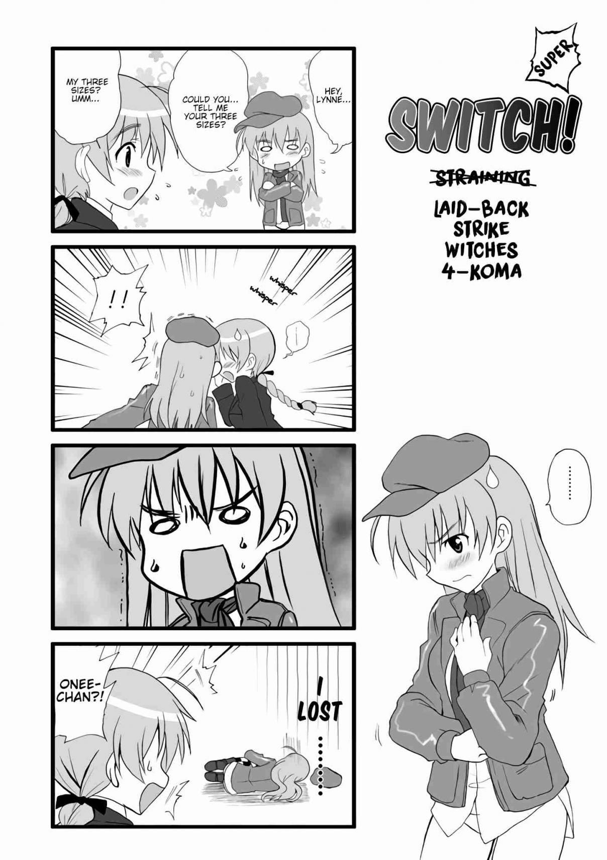 Strike Witches Kimi to Tsunagaru Sora Vol. 1 Ch. 8.5 Strike Witches 4 koma "Switch"