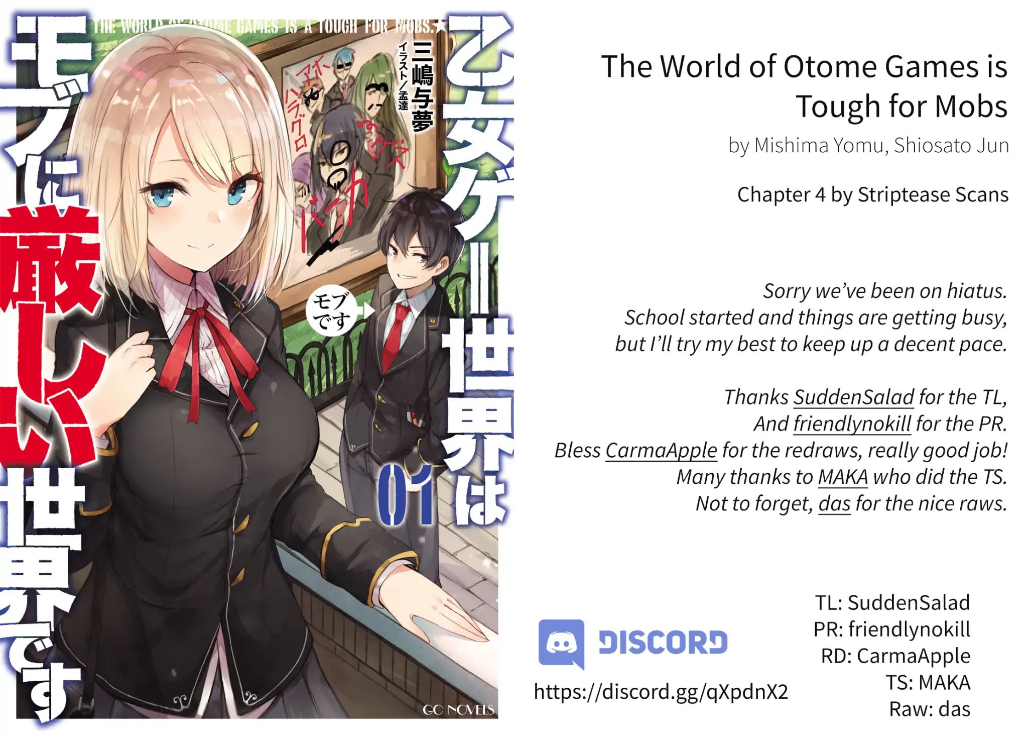 The World of Otome Games is Tough for Mobs Chapter 4: Enrollment
